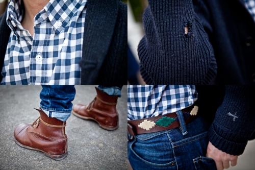 Polo belts for men - how to wear example